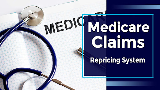 Medicare claims repricing system with stethoscope.