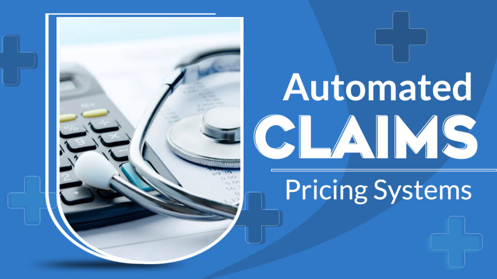 Calculator and stethoscope with "Automated Claims" text.