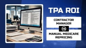 ROI for TPAs Using this Contractor Manager Claims Feature vs. Manual Medicare Repricing